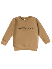 THE GREATEST GIFT OF ALL NATIVITY - KIDS CREWNECK SWEATER