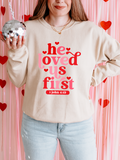 HE LOVED US FIRST - ADULT CREWNECK SWEATER