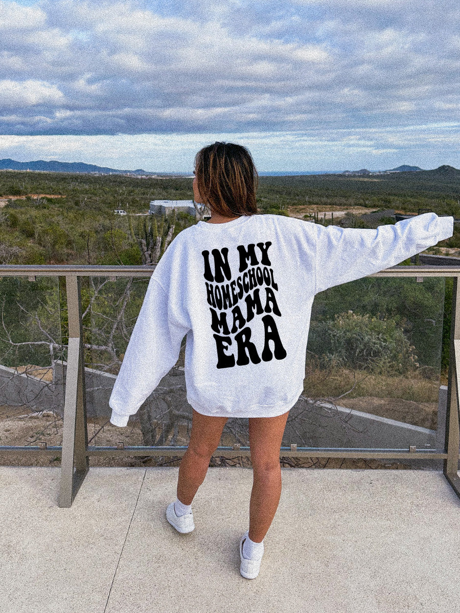IN MY HOMESCHOOL MAMA ERA - ADULT CREWNECK