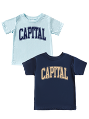 TODDLER CAPITAL ARCHED TEE