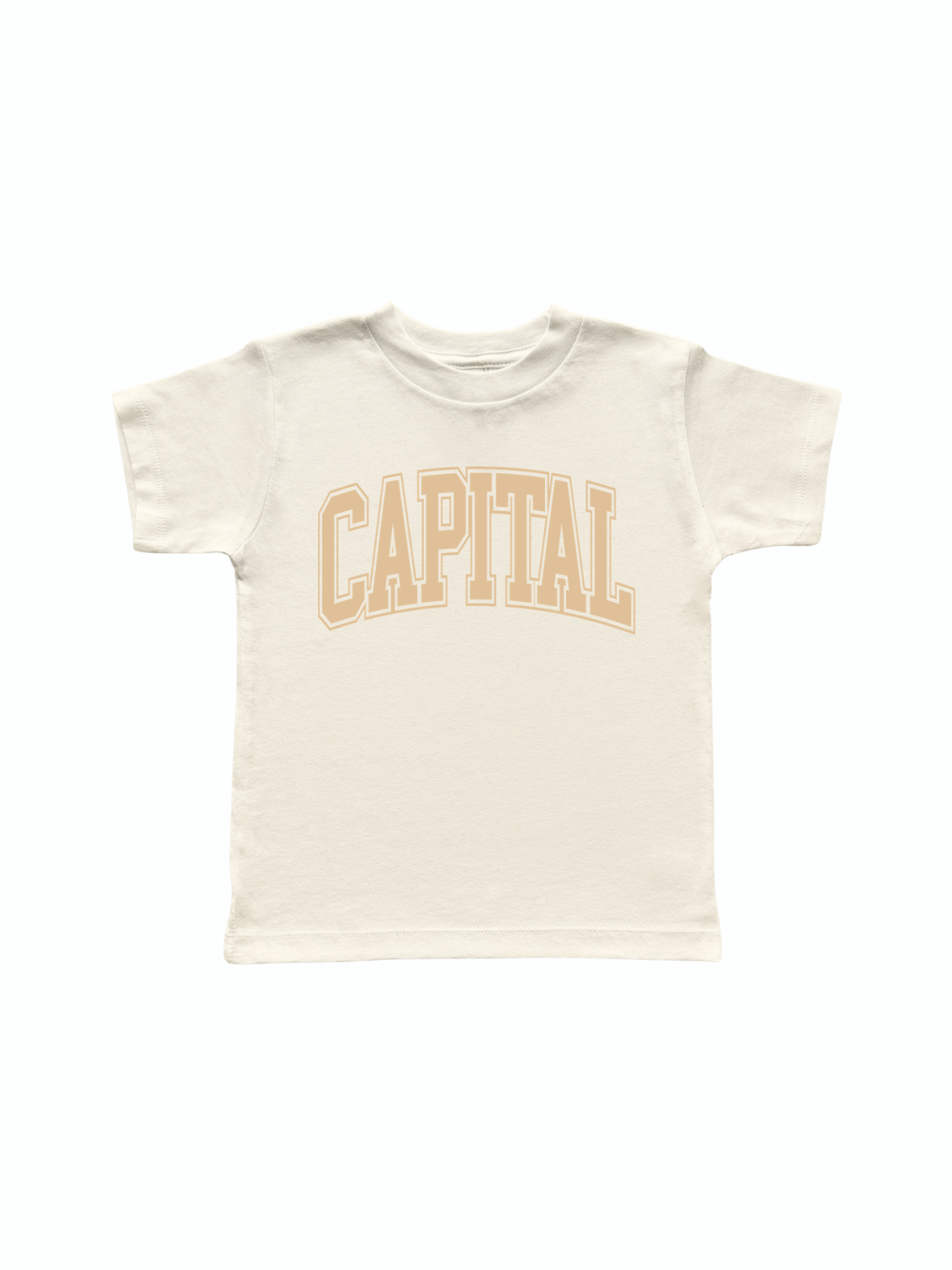 TODDLER CAPITAL ARCHED TEE