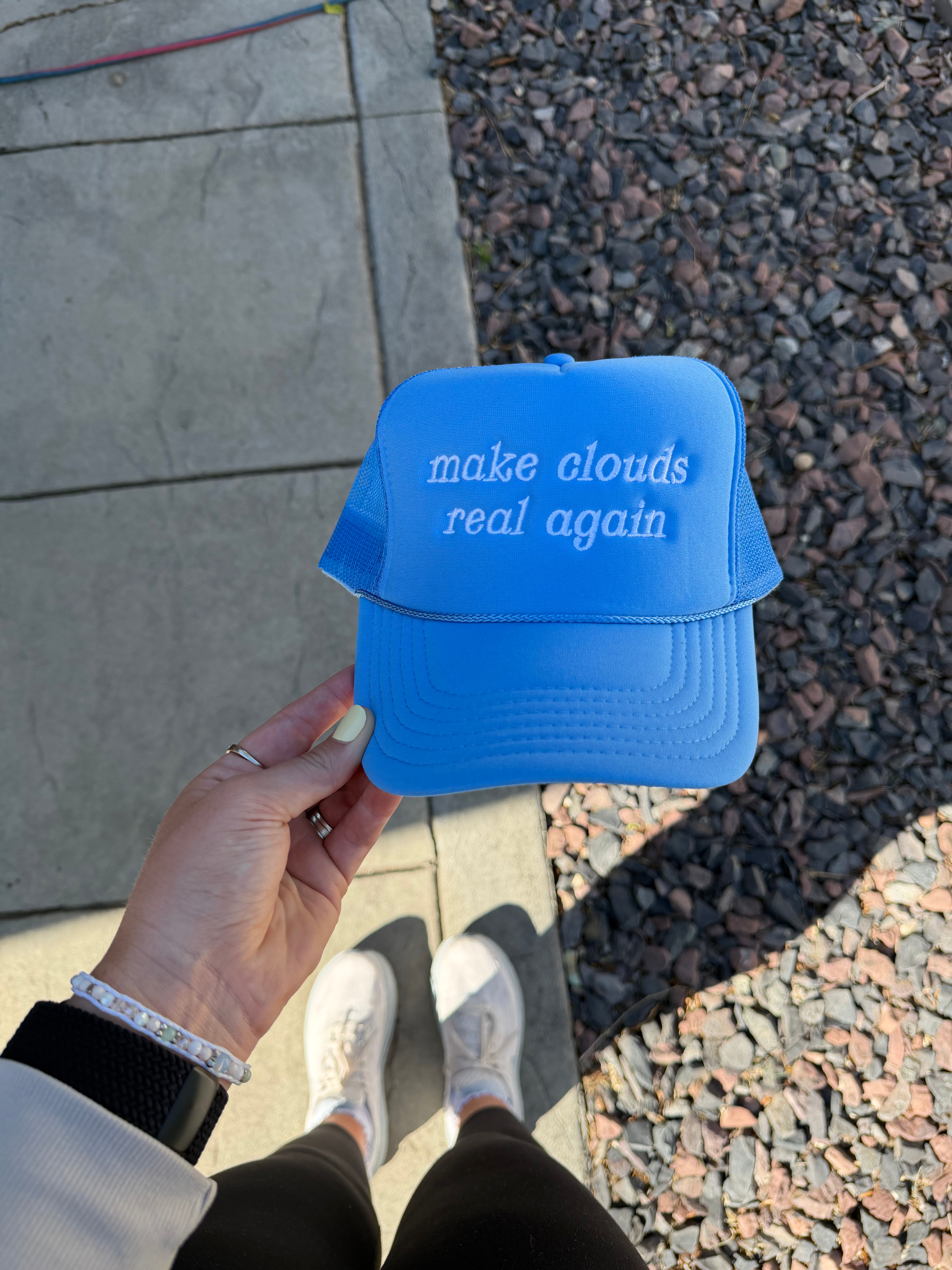 MAKE CLOUDS REAL AGAIN - EMBROIDERED HAT