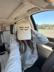 MAKE CLOUDS REAL AGAIN - EMBROIDERED HAT