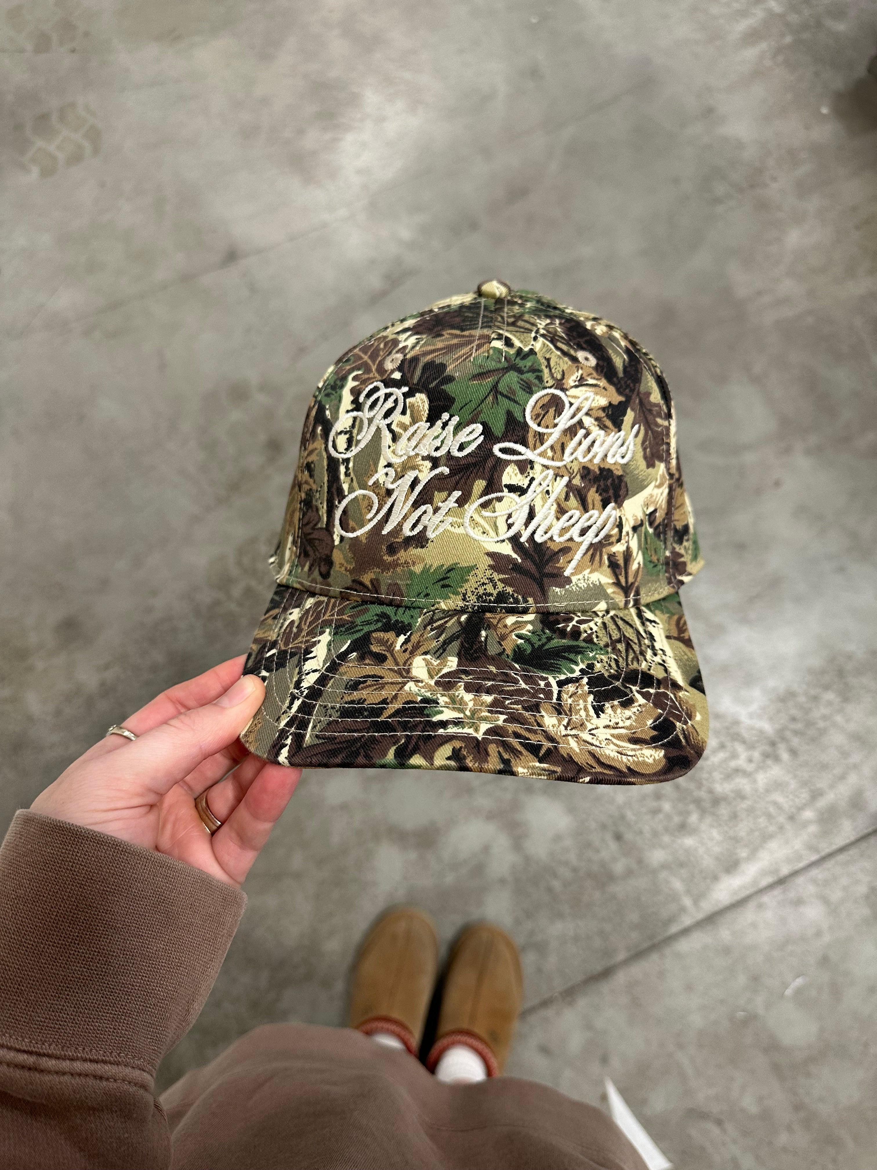 RAISE LIONS NOT SHEEP - EMBROIDERED HAT