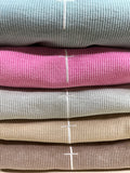 CROSS CORDED CREWNECK