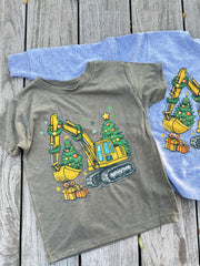 CONSTRUCTION CHRISTMAS - KIDS TEE SHIRT