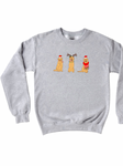 GOLDEN RETRIEVER CHRISTMAS ADULT CREWNECK