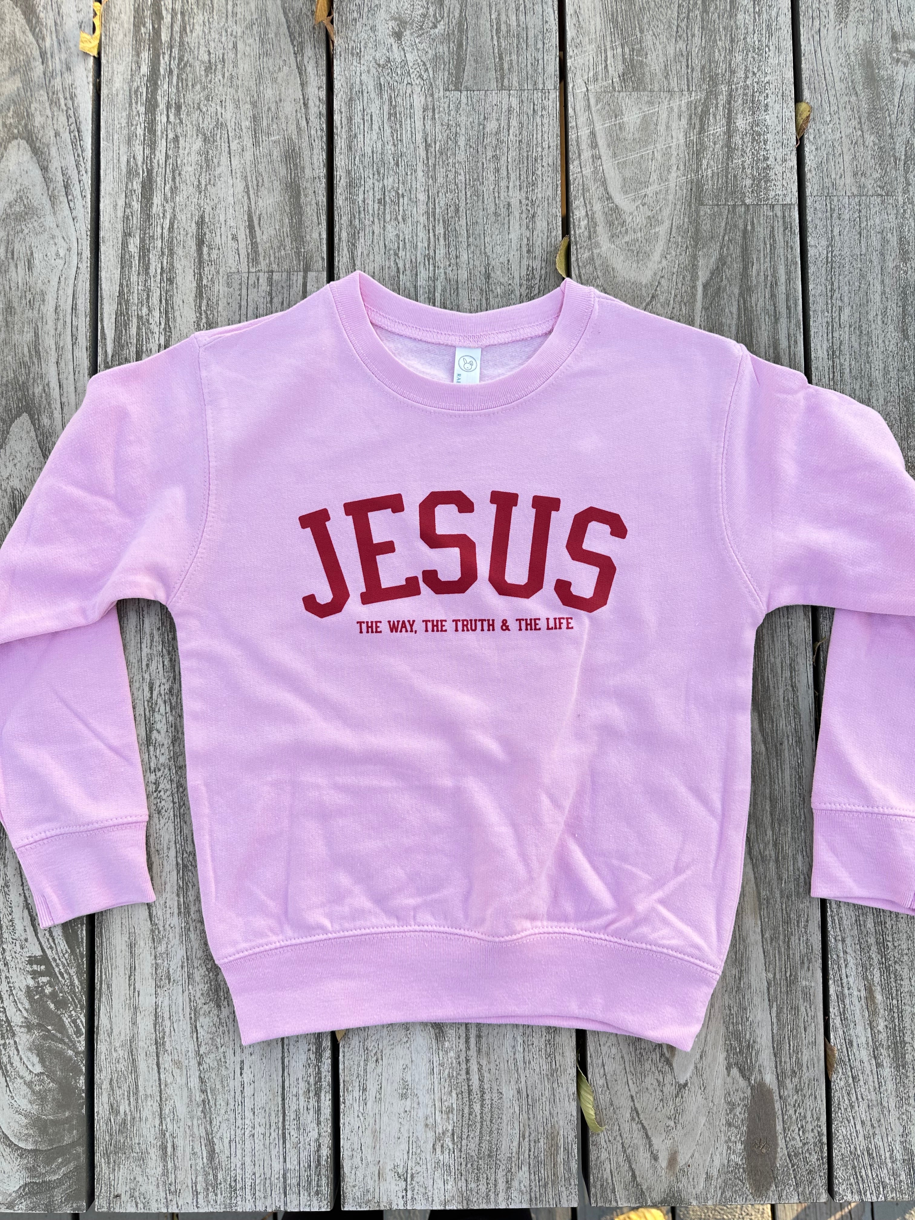 JESUS THE WAY THE TRUTH & THE LIFE - KIDS CREWNECK SWEATER