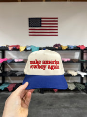 MAKE AMERICA COWBOY AGAIN - ADULT EMBROIDERED HAT