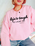 LIFE’S TOUGH GET A HELMET, MAN. • Candace Owens | ADULT CREWNECK