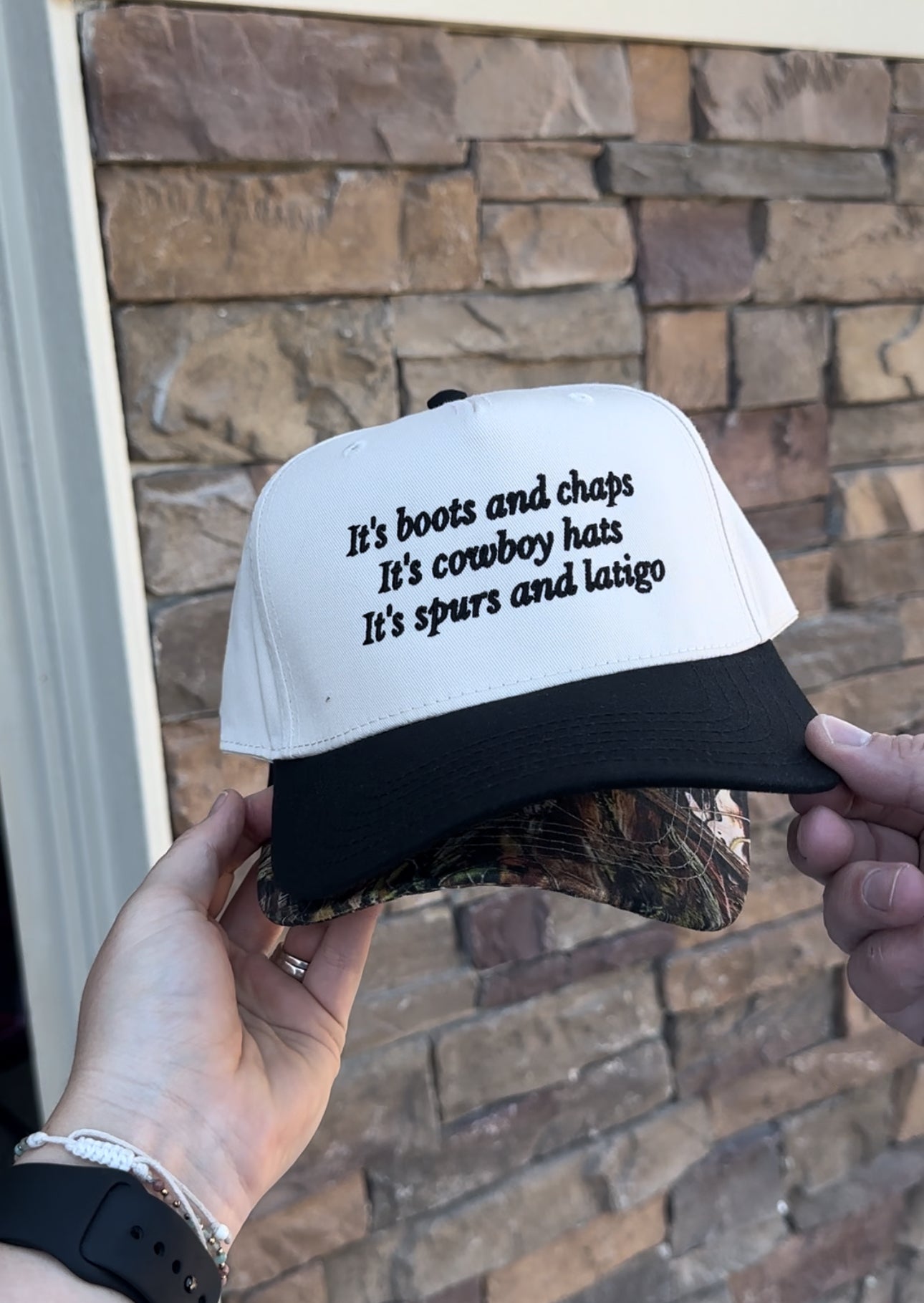 ITS BOOTS AND CHAPS - ADULT EMBROIDERED HAT