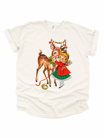 VINTAGE DEER ADULT SHORT SLEEVE TEE