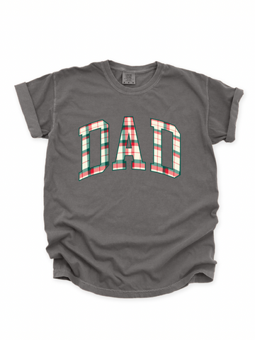 PLAID DAD ADULT SHORT SLEEVE TEE