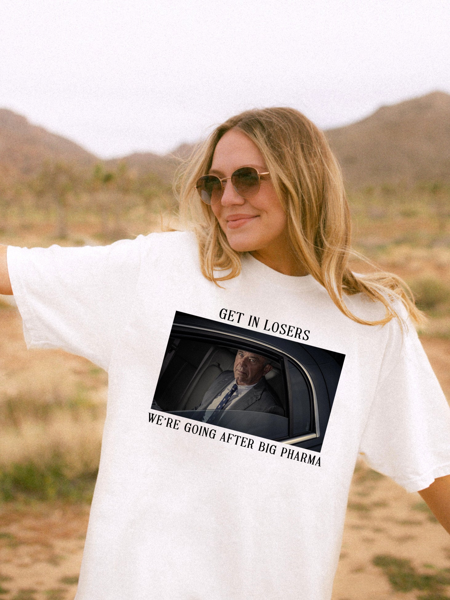 GET IN LOSERS WERE GOING AFTER BIG PHARMA • ADULT TEE