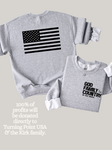 GOD FAMILY COUNTRY in that order. | CHARLIE KIRK - ADULT CREWNECK SWEATER