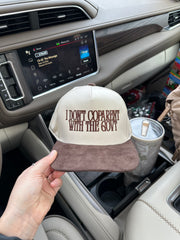 I DON’T COPARENT WITH THE GOVT - ADULT EMBROIDERED HAT