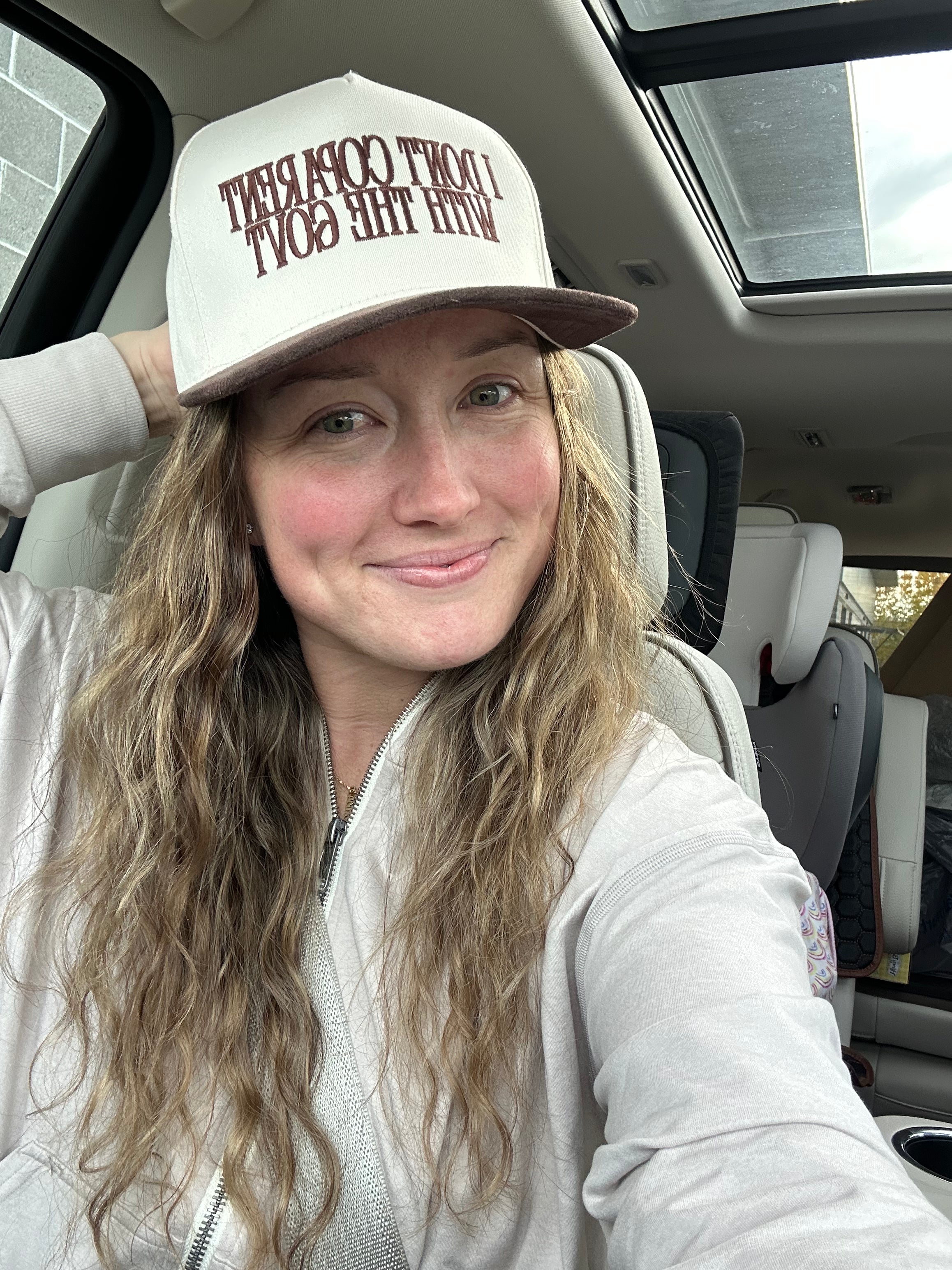 I DON’T COPARENT WITH THE GOVT - ADULT EMBROIDERED HAT