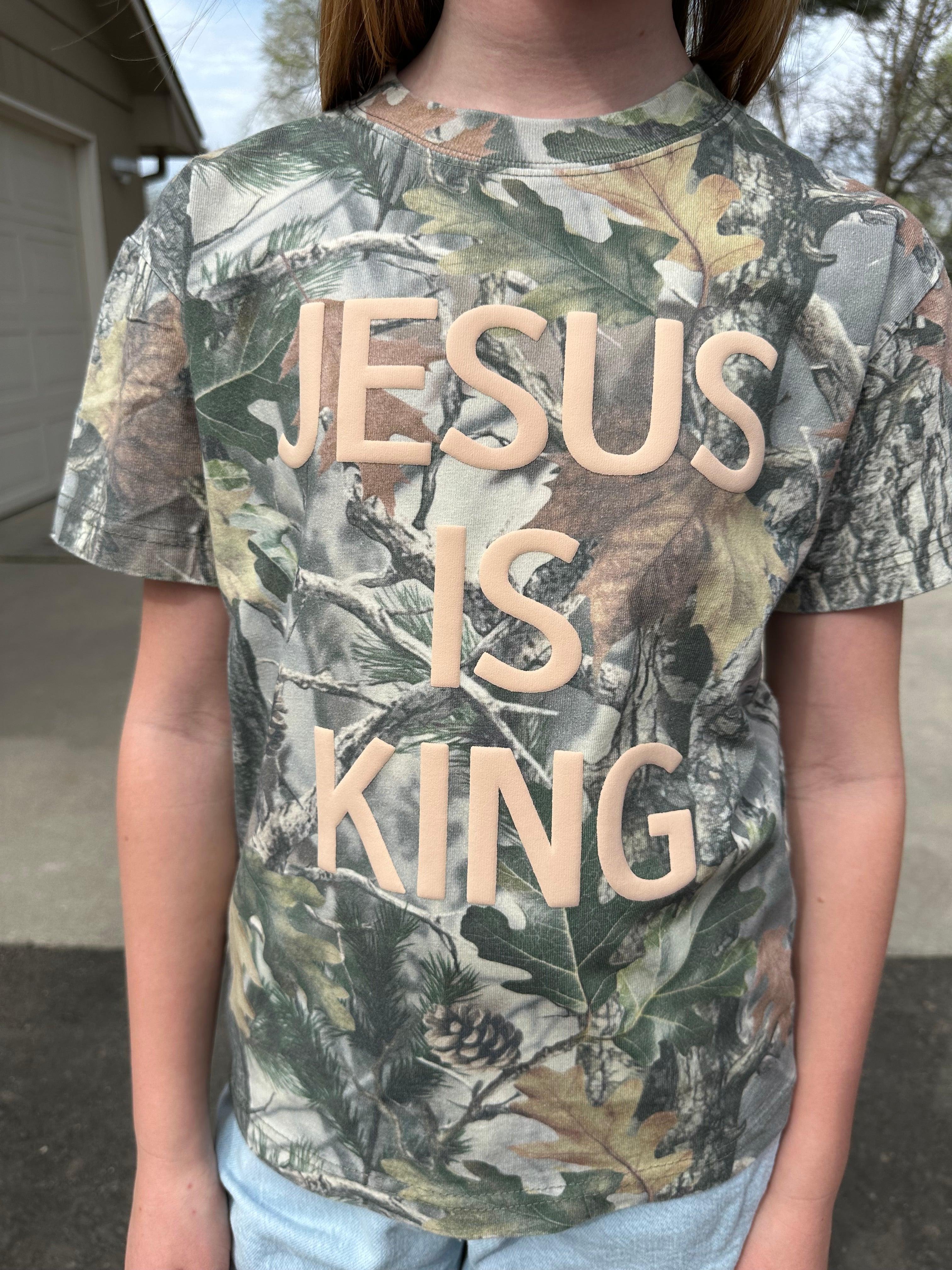 YOUTH PUFF PRINT CAMO TEE