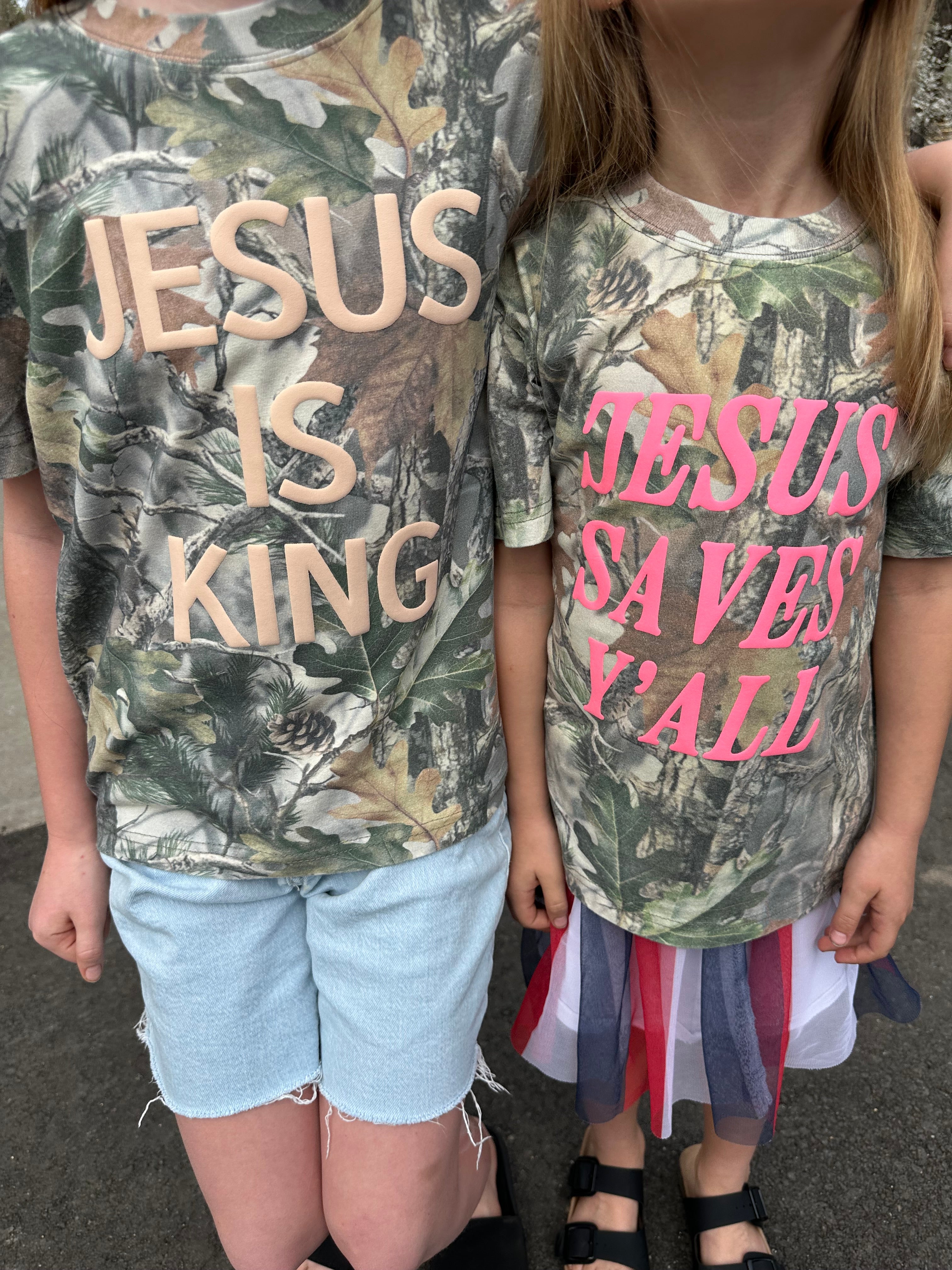 YOUTH PUFF PRINT CAMO TEE