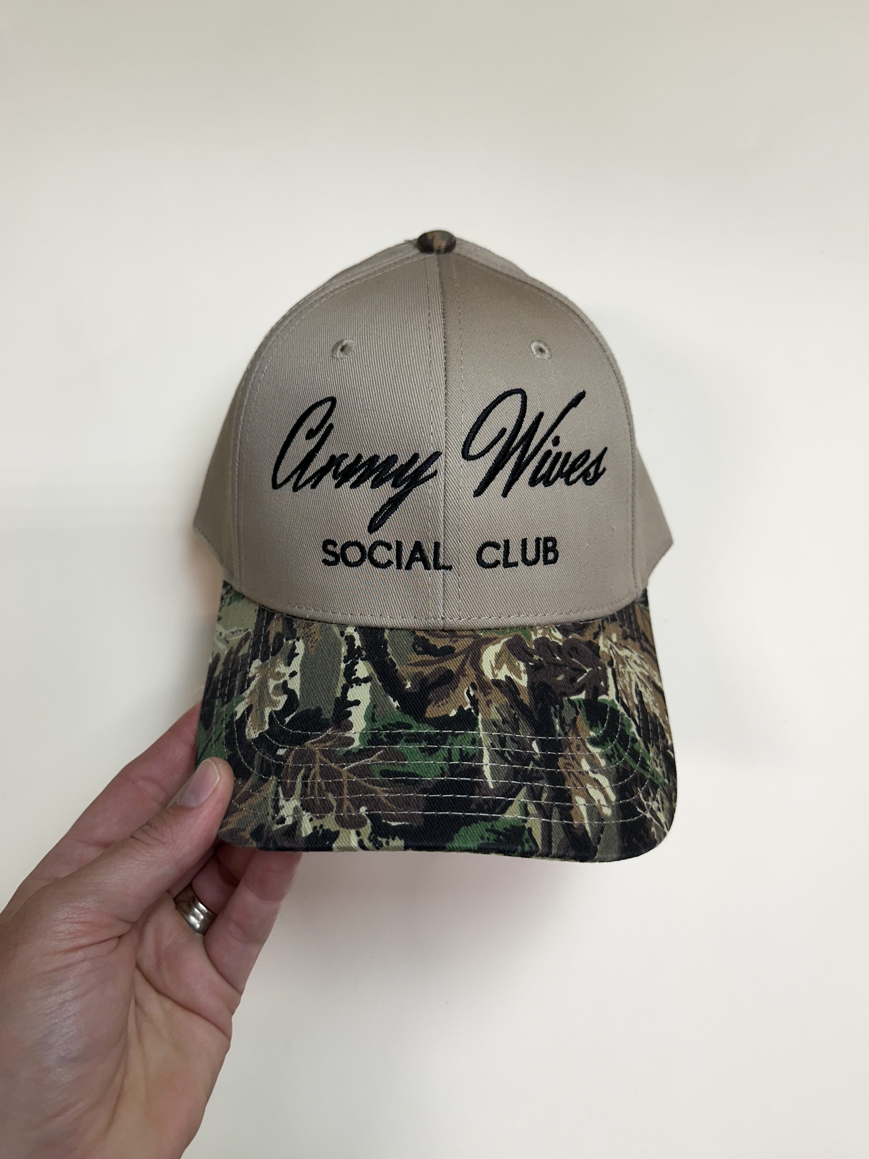 ARMY WIVES SOCIAL CLUB - ADULT EMBROIDERED HAT