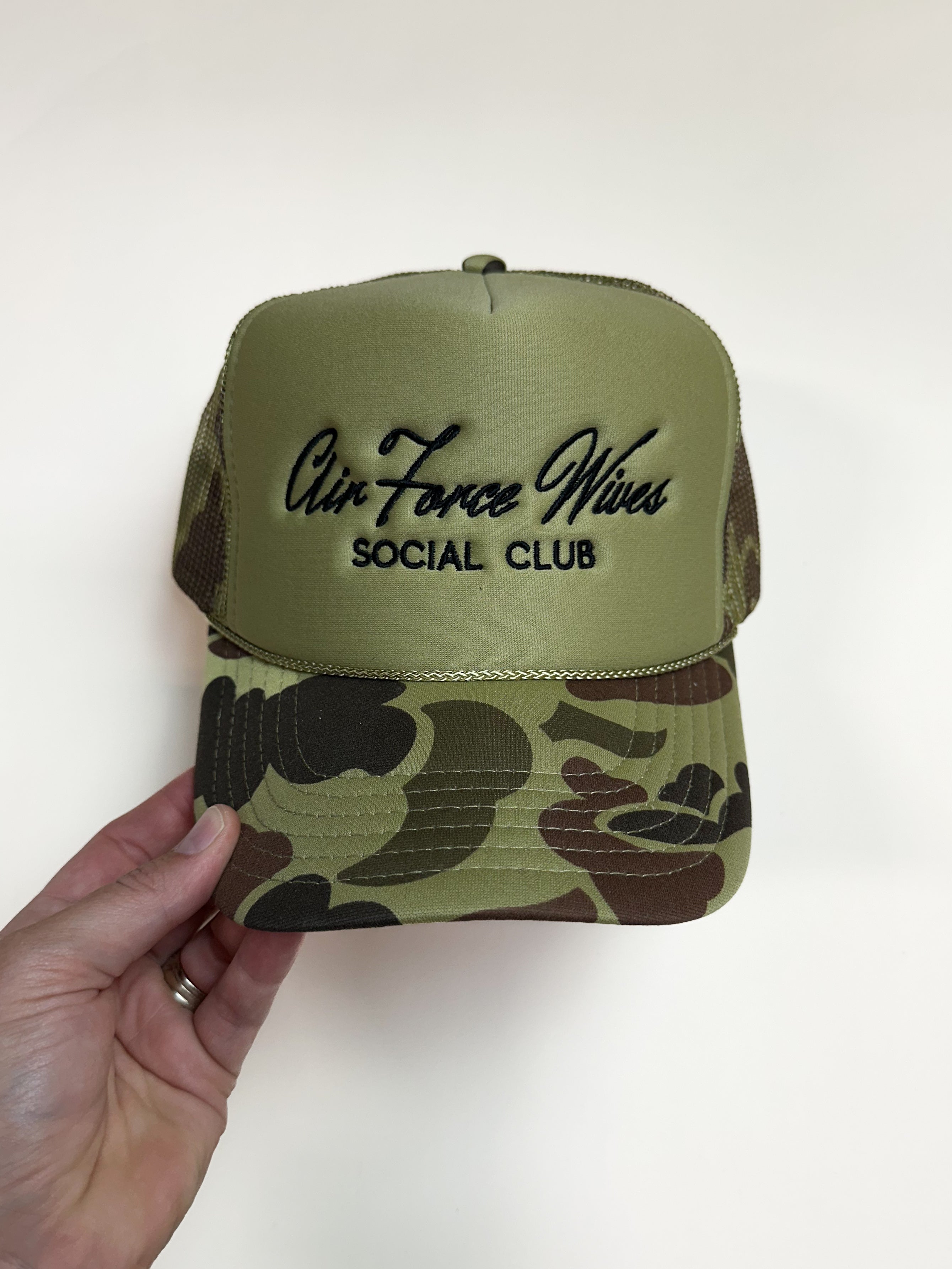 AIR FORCE WIVES SOCIAL CLUB - ADULT EMBROIDERED HAT