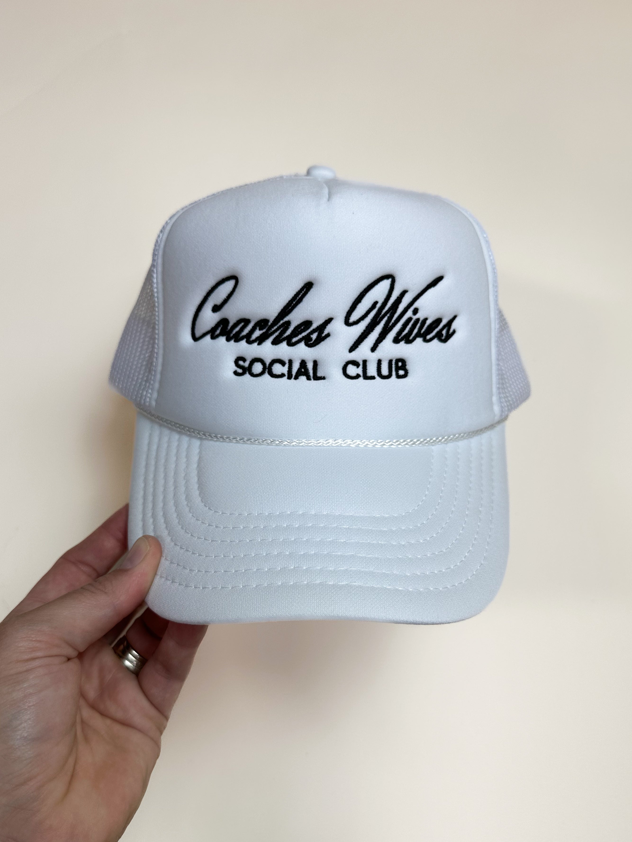 COACHES WIVES SOCIAL CLUB - ADULT EMBROIDERED HAT