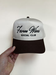 FARM WIVES SOCIAL CLUB - ADULT EMBROIDERED HAT