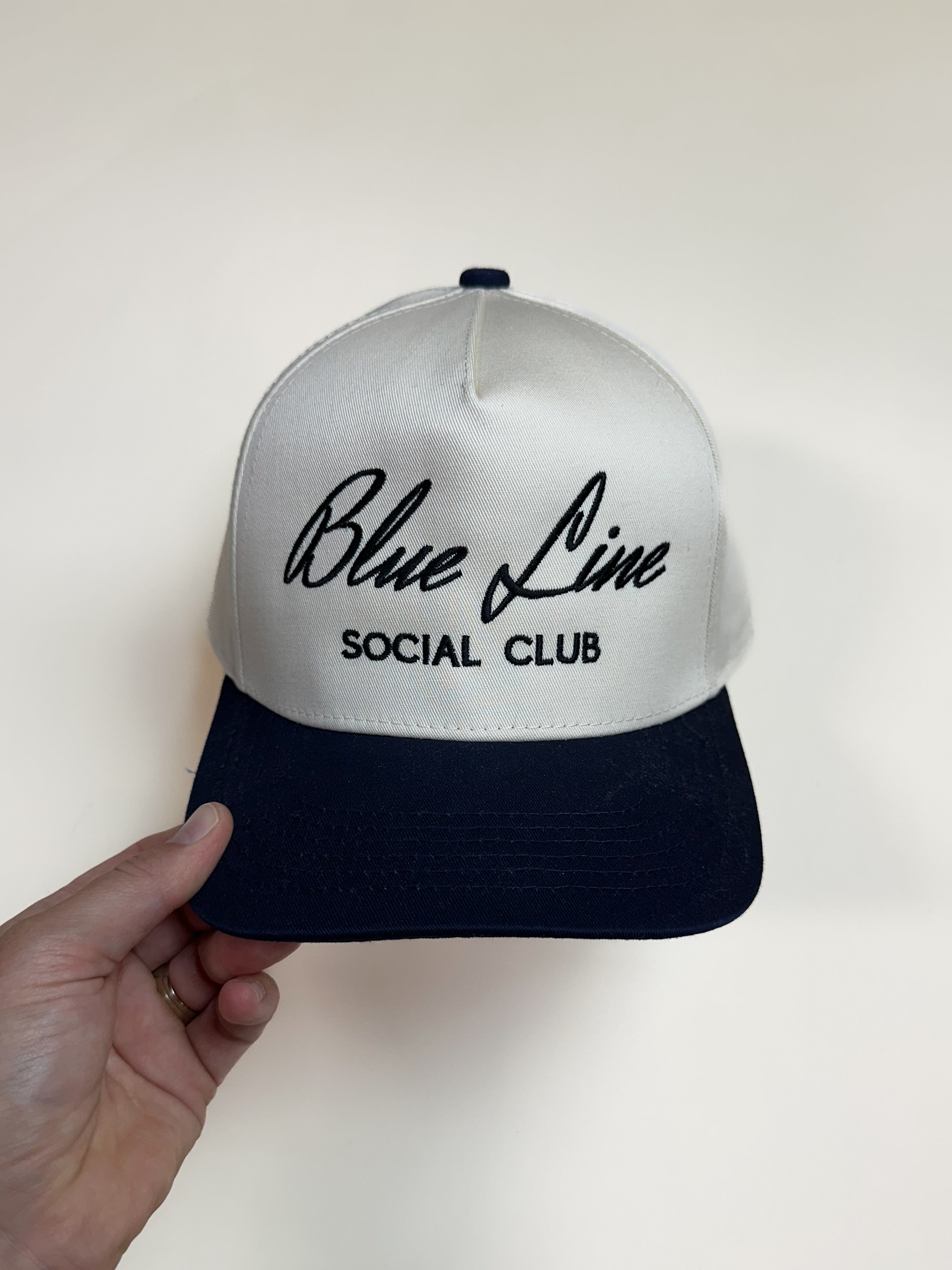 BLUE LINE SOCIAL CLUB - ADULT EMBROIDERED HAT