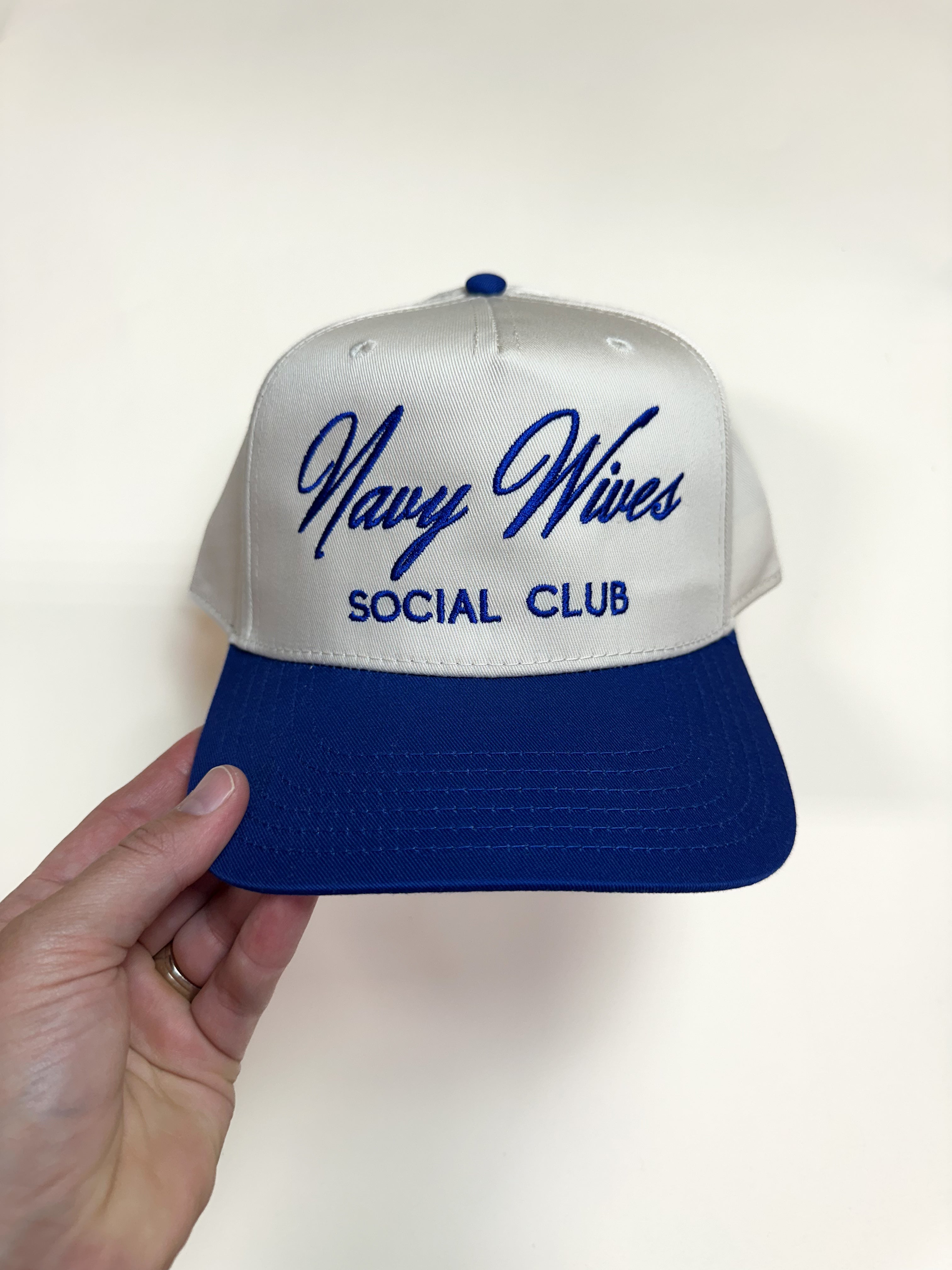 NAVY WIVES SOCIAL CLUB - ADULT EMBROIDERED HAT