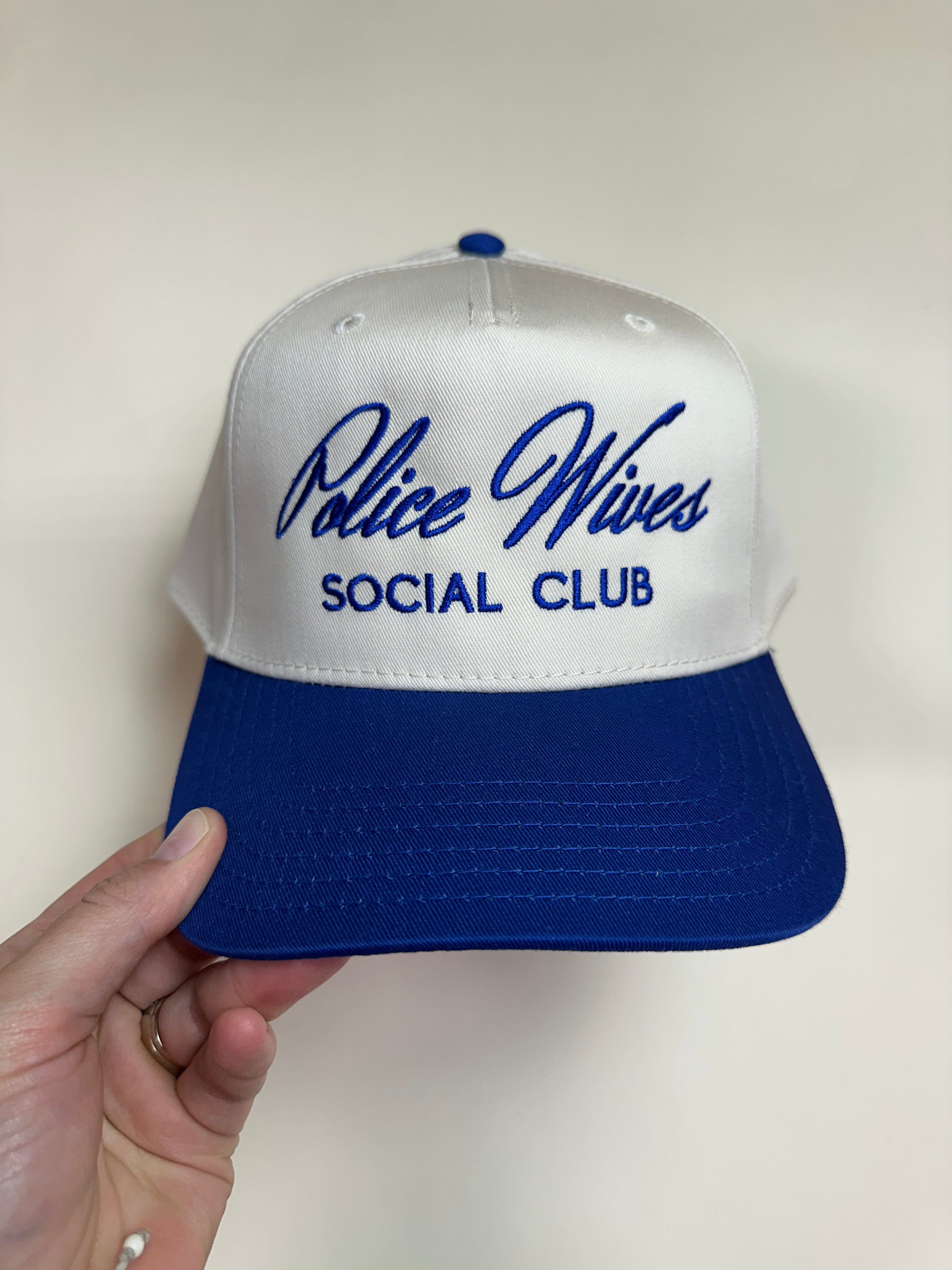 POLICE WIVES SOCIAL CLUB - ADULT EMBROIDERED HAT