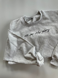 ALL FOR HIS GLORY EMBROIDERED - ADULT REGULAR CREWNECK