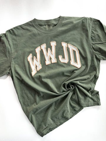 WWJD PUFF - ADULT SHORT SLEEVE TEE