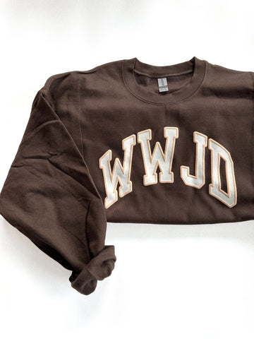 WWJD PUFF - ADULT REGULAR CREWNECK