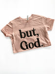 BUT, GOD. BLACK PUFF - KIDS TEE