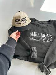 MAHA MOMS SOCIAL CLUB - ADULT WASHED SWEATER
