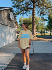 JESUS APPLIQUE EMBROIDERED OVERSIZED TEE