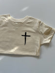 POCKET PRINTED CROSS - KIDS TEE