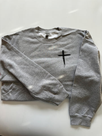 CROSS POCKET PRINT - REGULAR CREWNECK