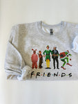 FRIENDS CHRISTMAS - ADULT CREWNECK