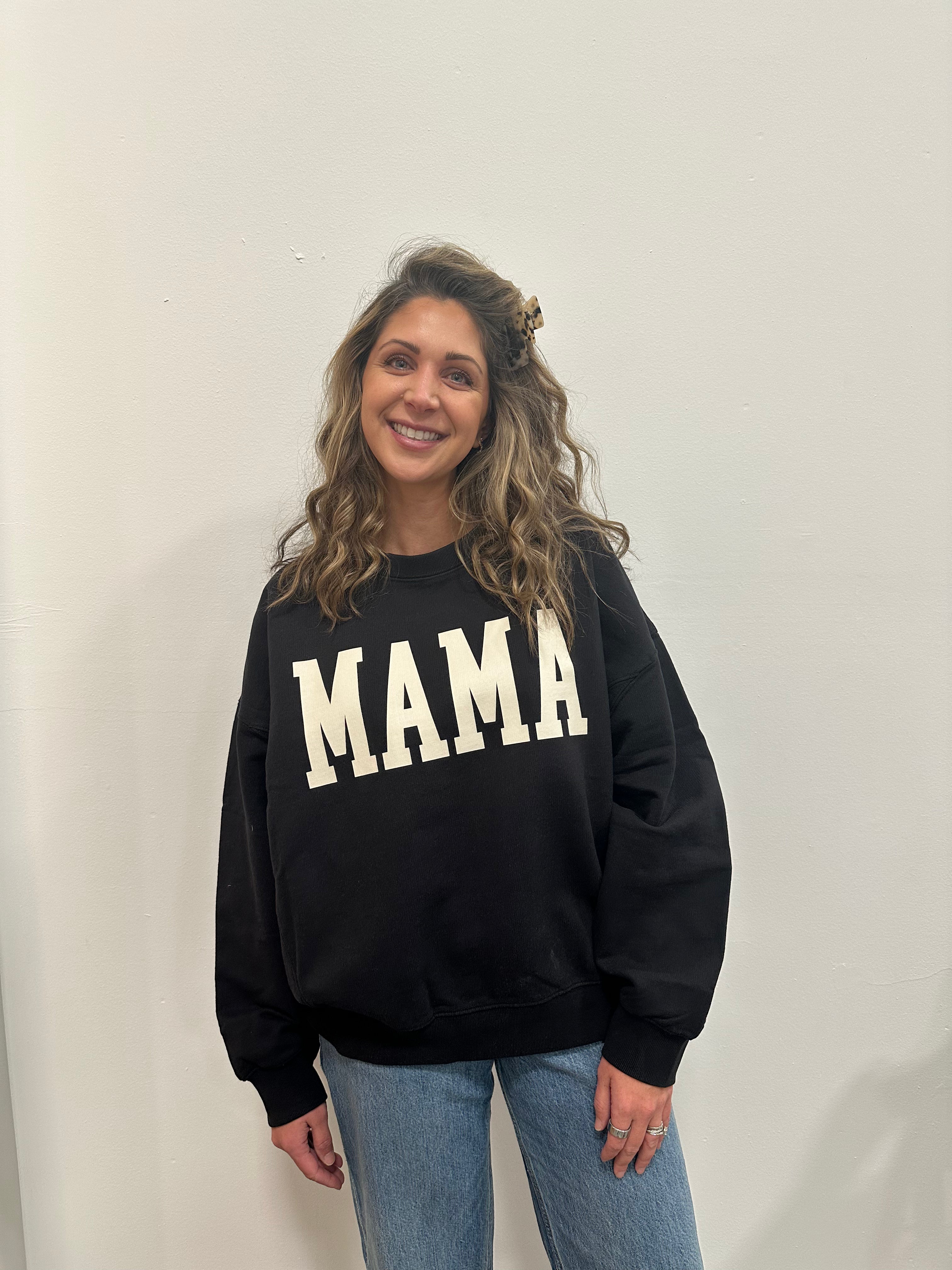 Mineral Wash MAMA Crewneck