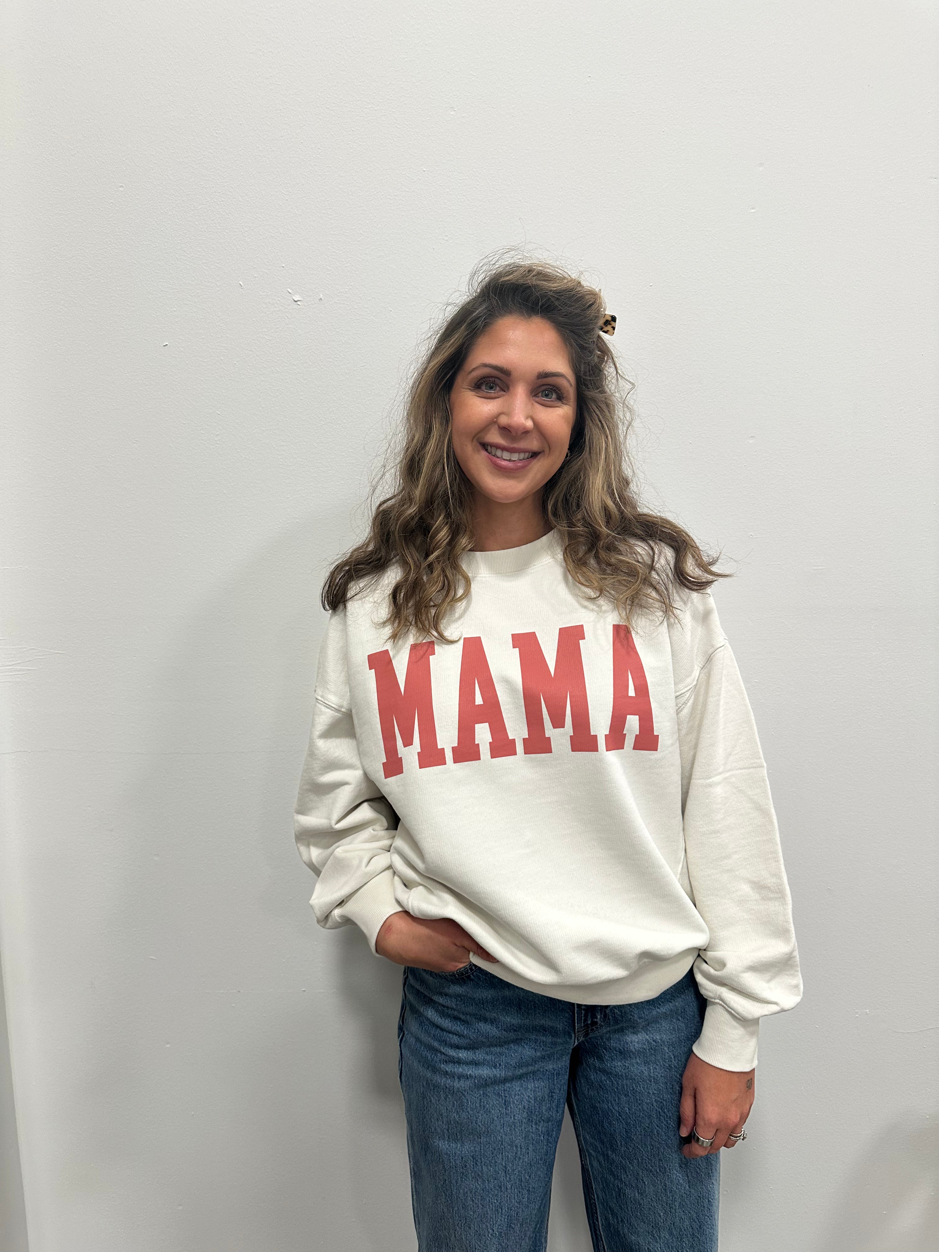 Mineral Wash MAMA Crewneck