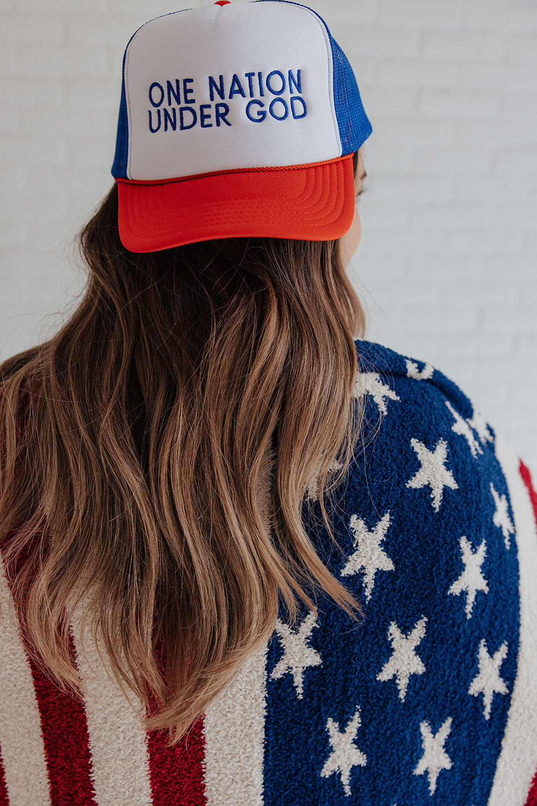 ONE NATION UNDER GOD EMBROIDERED ADULT HAT