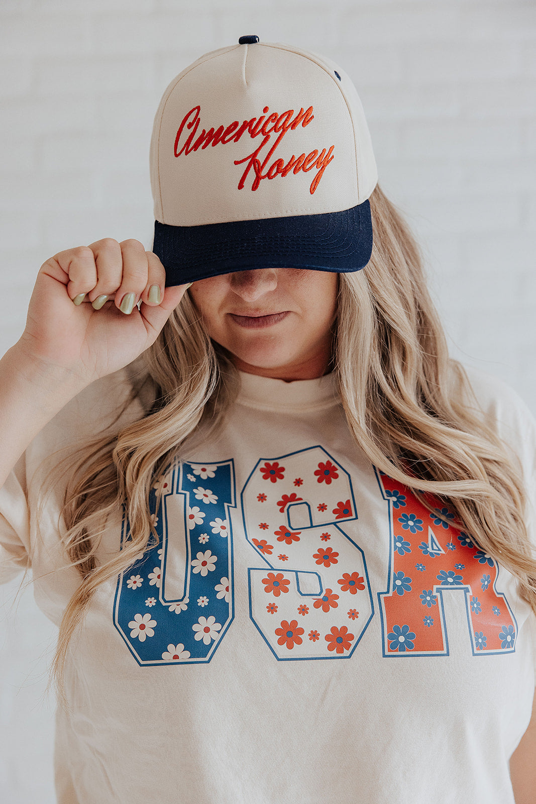 AMERICAN HONEY EMBROIDERED ADULT HAT