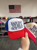 BAD DAY TO BE A HOT DOG EMBROIDERED ADULT HAT