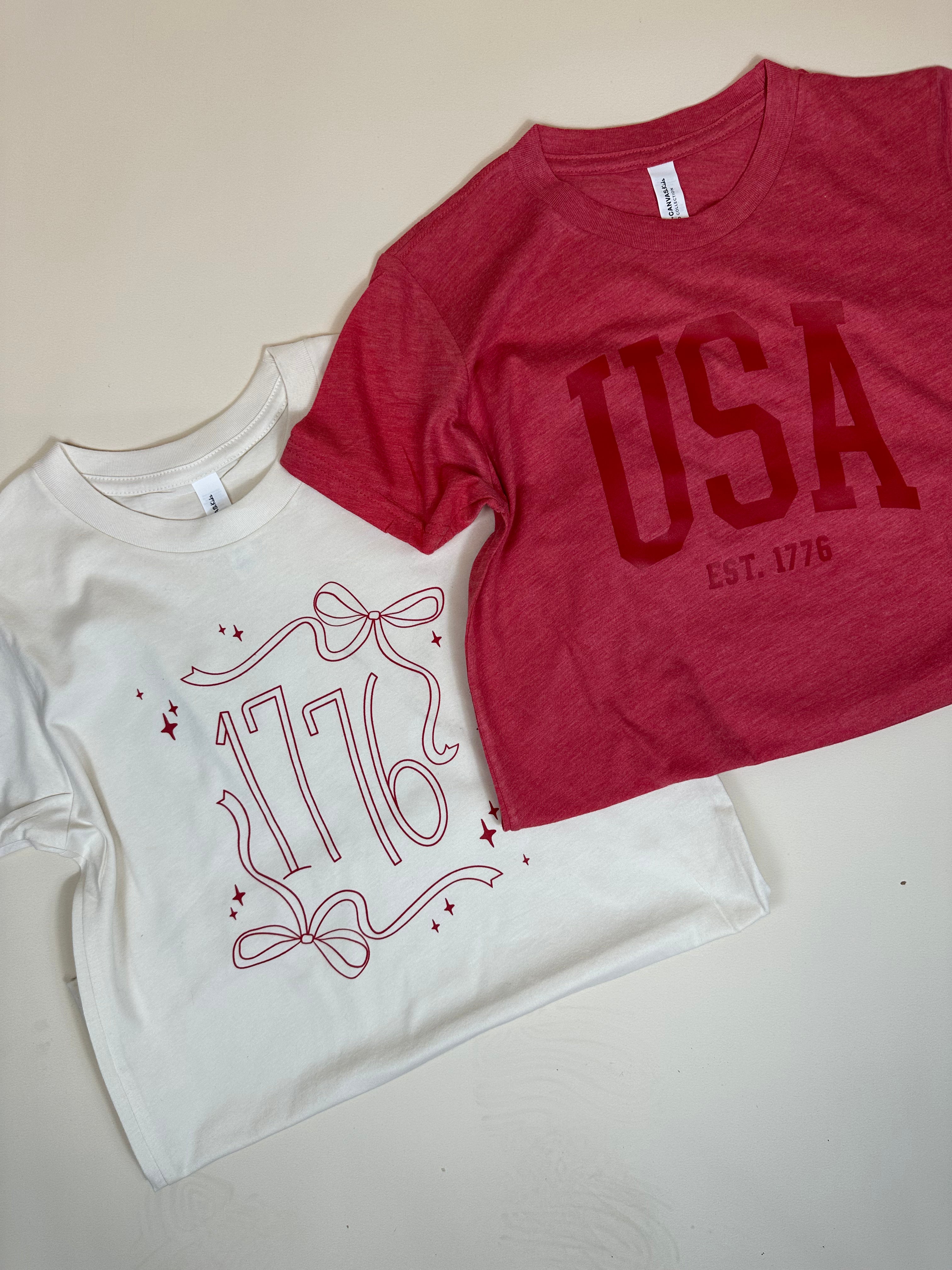 TODDLER 1776 BOWS - KIDS TEE