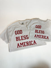 GOD BLESS AMERICA *NEWEST PRINT* - ADULT SHORT SLEEVE TEE
