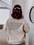 I'M VOTING FOR || ADULT REGULAR CREWNECK *BLACK PRINT*