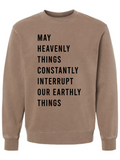 MAY HEAVENLY THINGS - ADULT WASHED SWEATER