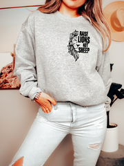 RAISE LIONS NOT SHEEP - ADULT CREWNECK
