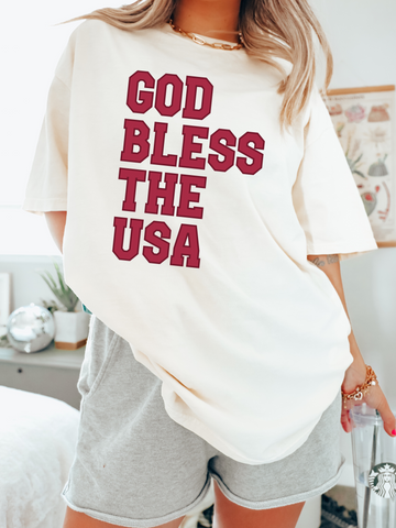GOD BLESS THE USA - ADULT TEE